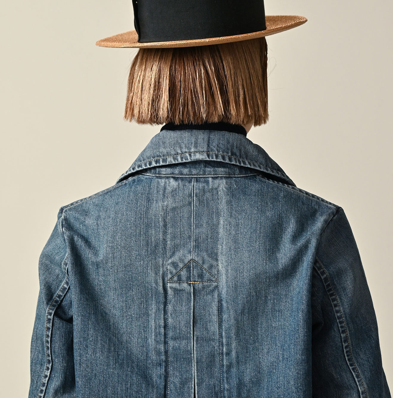 45R Rye Mugi Denim Annie W-jacket Distressed