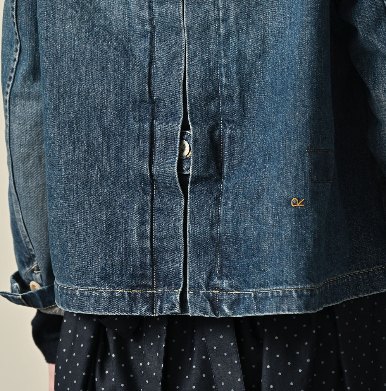 45R Rye Mugi Denim Annie W-jacket Distressed