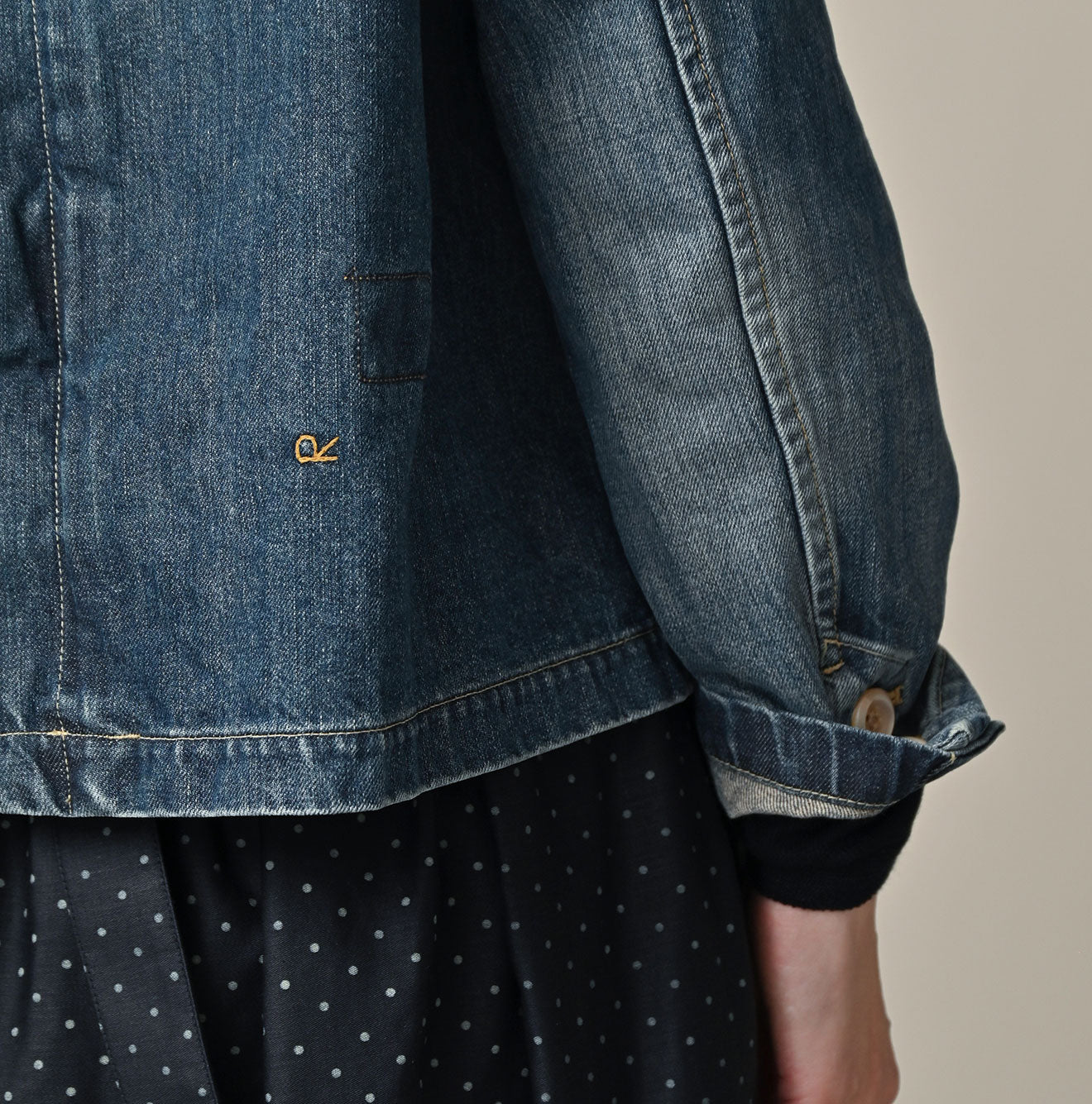 45R Rye Mugi Denim Annie W-jacket Distressed