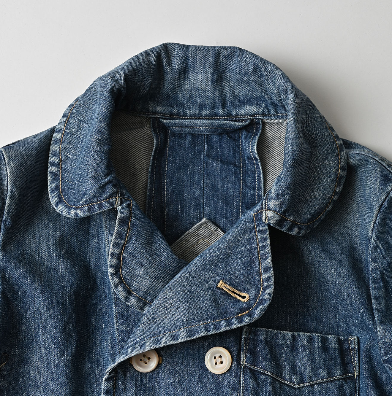 45R Rye Mugi Denim Annie W-jacket Distressed