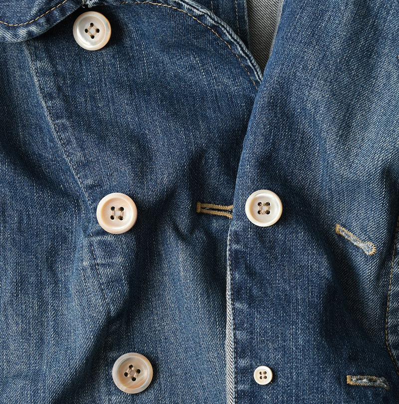 45R Rye Mugi Denim Annie W-jacket Distressed