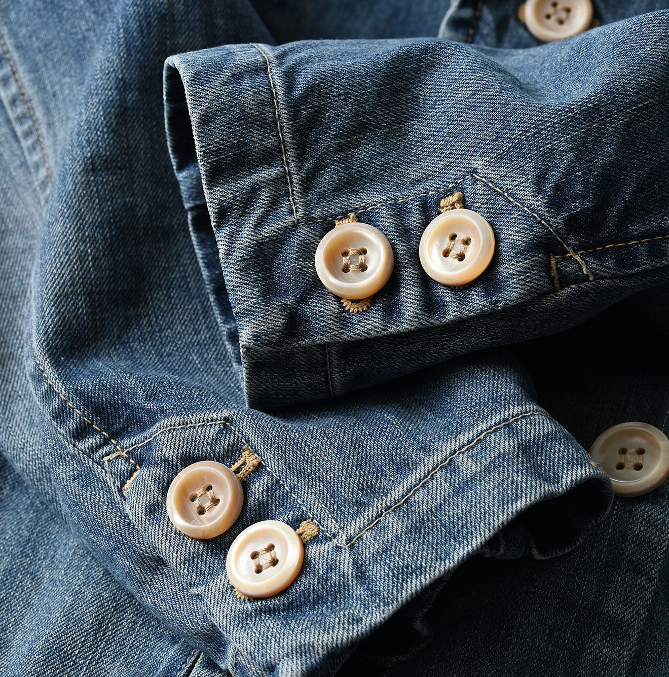 45R Rye Mugi Denim Annie W-jacket Distressed