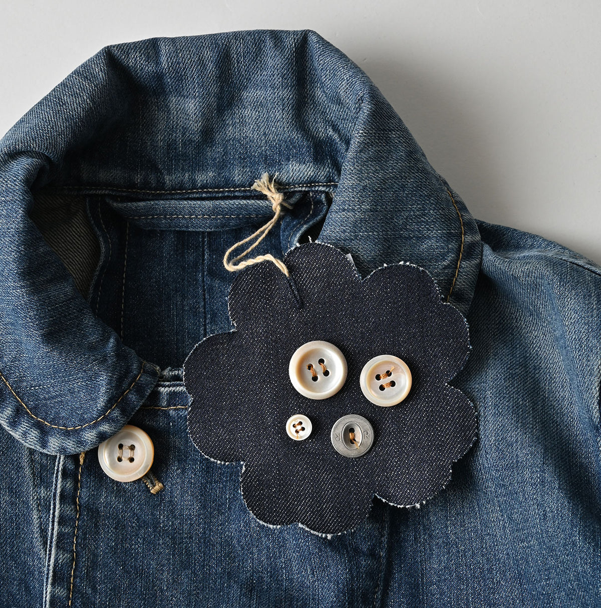 45R Rye Mugi Denim Annie W-jacket Distressed