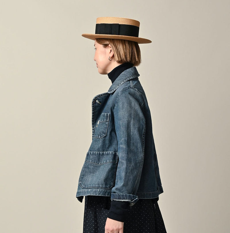 45R Rye Mugi Denim Annie W-jacket Distressed