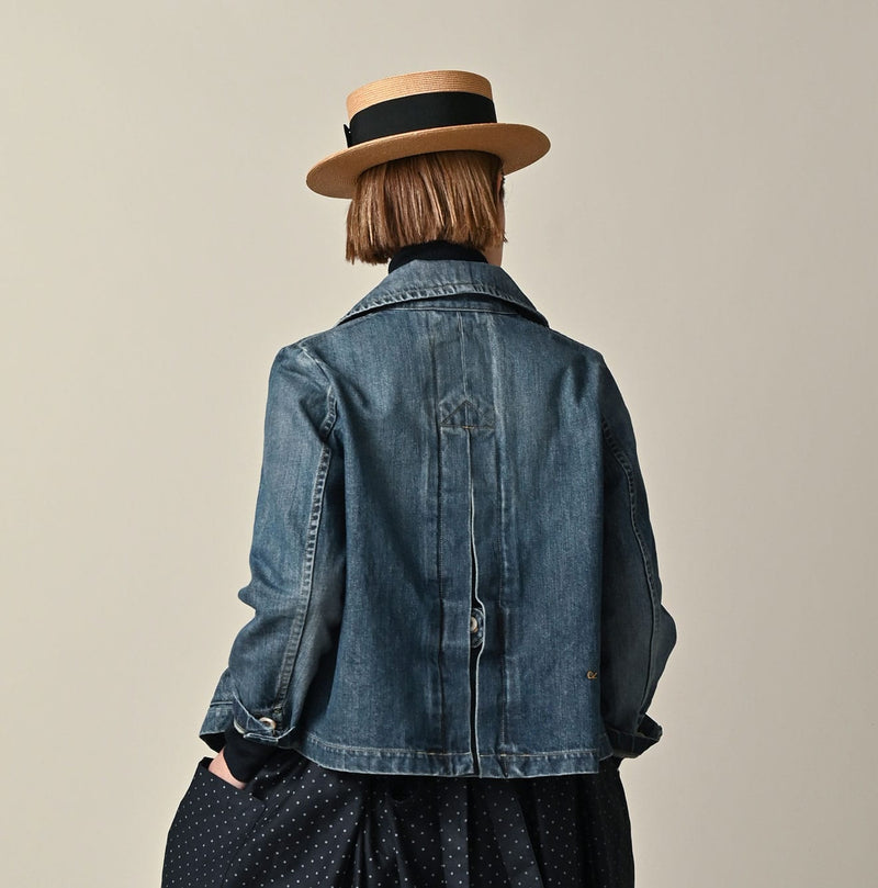 45R Rye Mugi Denim Annie W-jacket Distressed