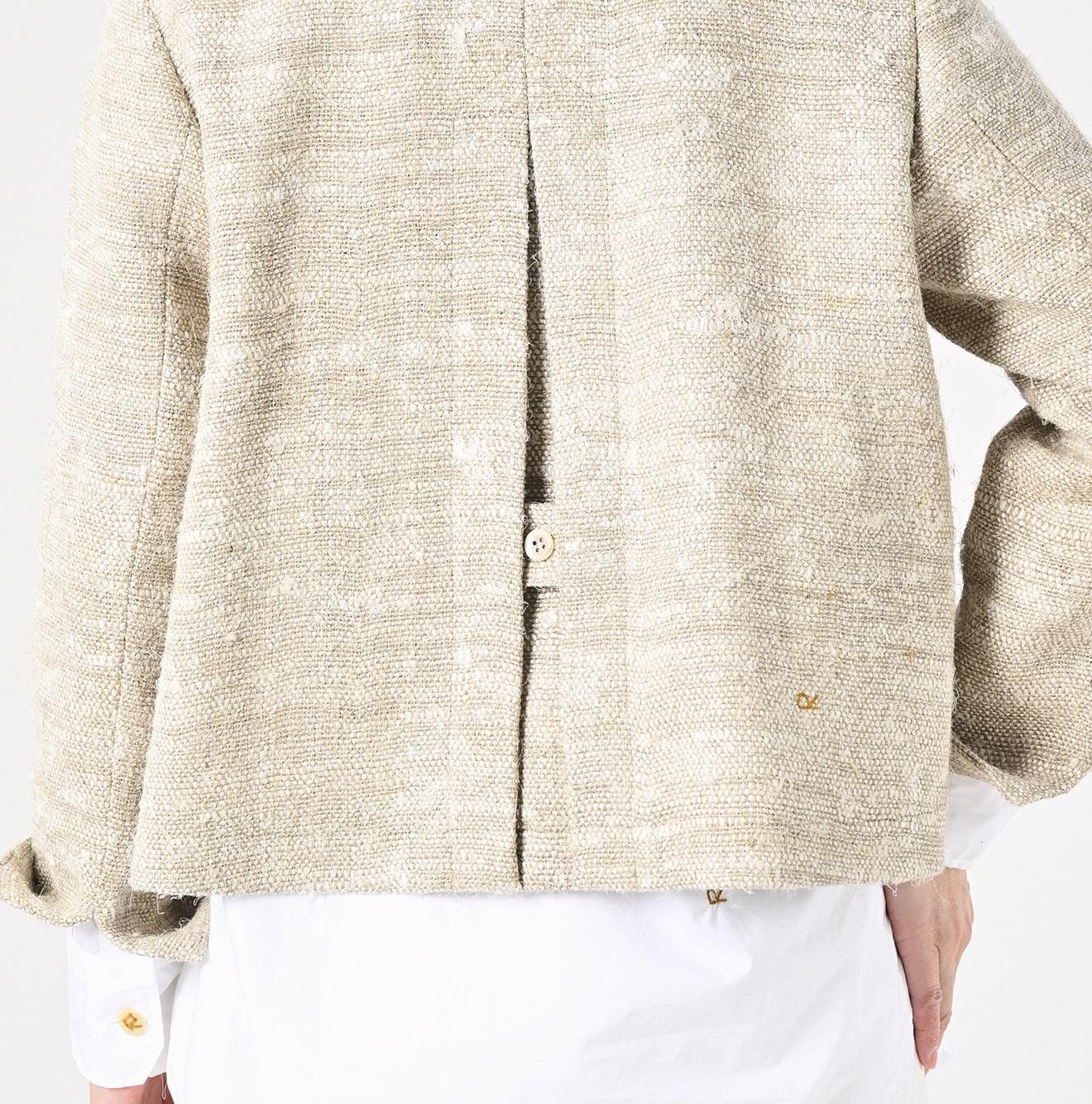 Linen Silk Tweed Square Jacket (Size 3) – 45R GLOBAL