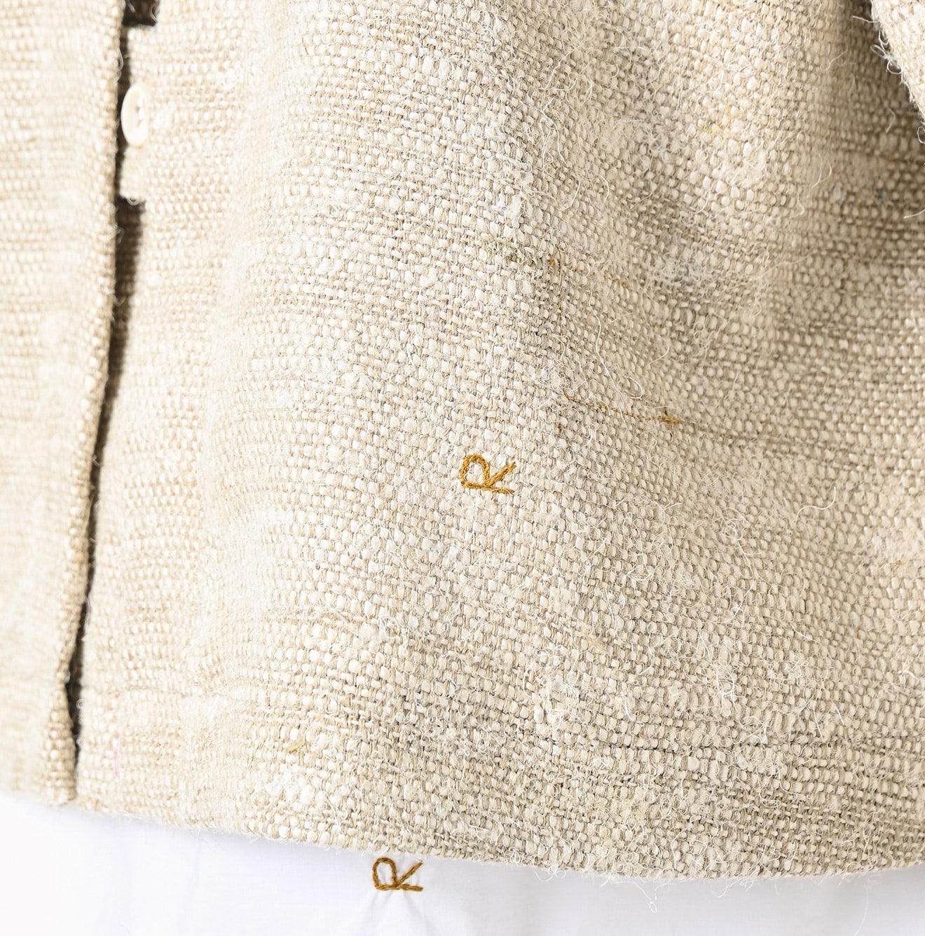 ジャケット・アウター 80s 90s EURO linen tailored jacket beige 80s Linen Blazer, Beige Color, Long Sleeve, Wide Shoulders