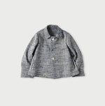 Ai Indigo Linen Silk Tweed Square Jacket - 45R by 45rpm studio