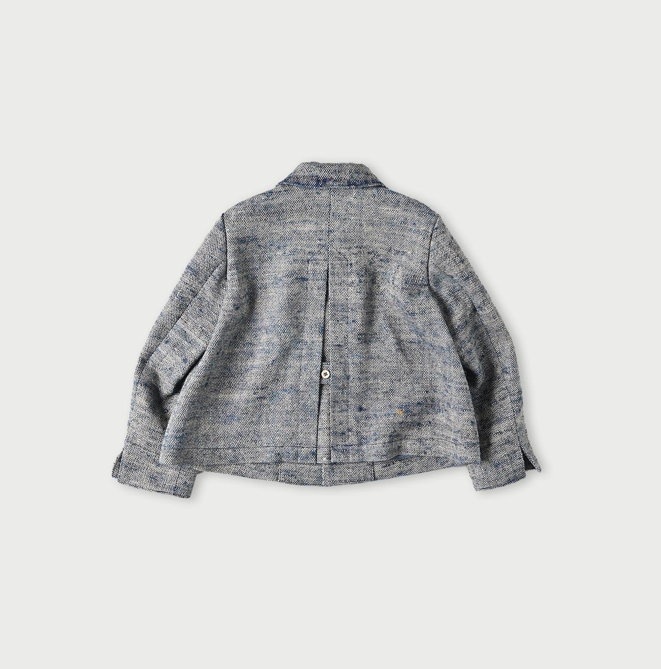 Ai Indigo Linen Silk Tweed Square Jacket - 45R by 45rpm studio - Image 9