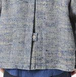 Ai Indigo Linen Silk Tweed Square Jacket - 45R by 45rpm studio