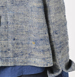 Ai Indigo Linen Silk Tweed Square Jacket - 45R by 45rpm studio