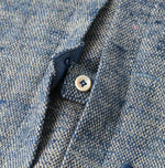 Ai Indigo Linen Silk Tweed Square Jacket - 45R by 45rpm studio