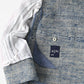 45R Ai Indigo Linen Silk Tweed Square Jacket