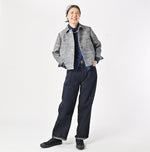 Ai Indigo Linen Silk Tweed Square Jacket - 45R by 45rpm studio
