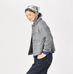 Ai Indigo Linen Silk Tweed Square Jacket - 45R by 45rpm studio