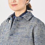 Ai Indigo Linen Silk Tweed Square Jacket - 45R by 45rpm studio