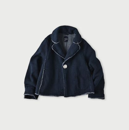 45R Indigo Hokkaido Cotton Fleece Jacket