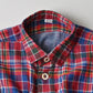 45R Gauze Doublecloth Boyfriend Plaid Blouse