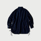 45R Indigo Gauze Doublecloth Boyfriend Blouse