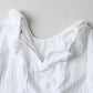 45R Gauze Doublecloth Frilled Collar Blouse