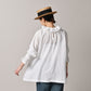 45R Gauze Doublecloth Frilled Collar Blouse