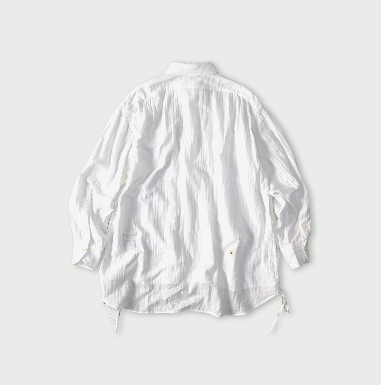 45R Gauze Doublecloth Boyfriend Blouse