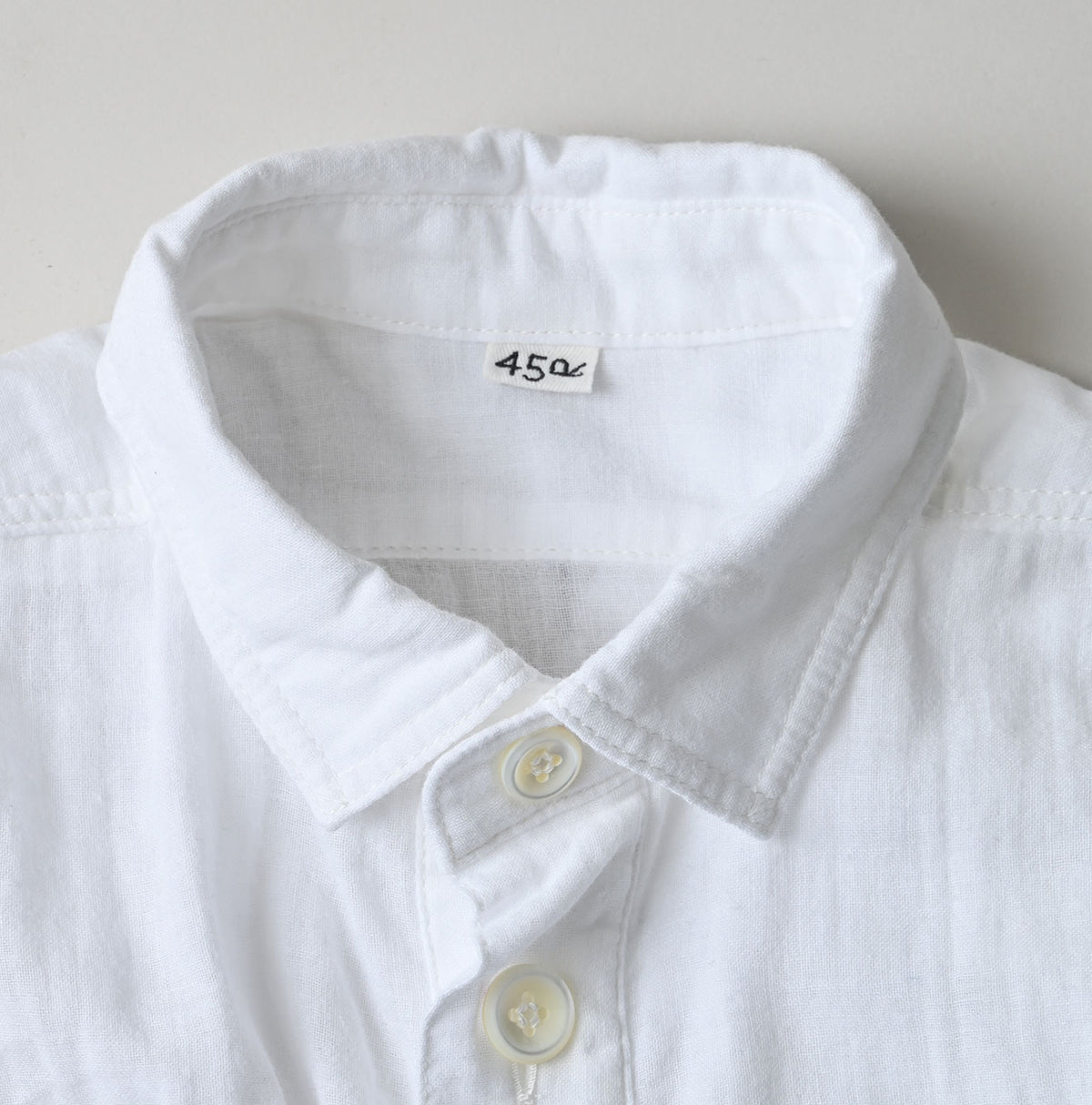 45R Gauze Doublecloth Boyfriend Blouse