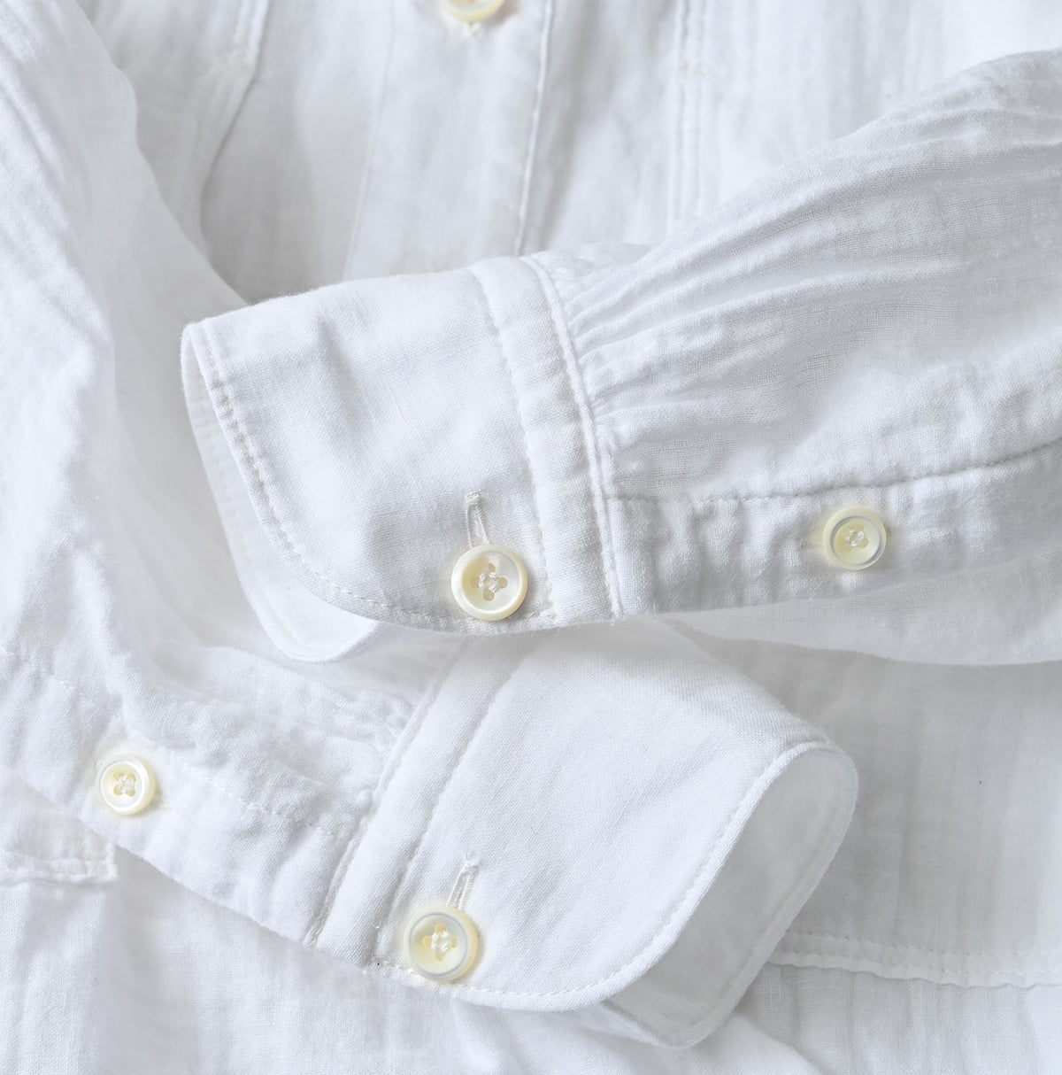 45R Gauze Doublecloth Boyfriend Blouse