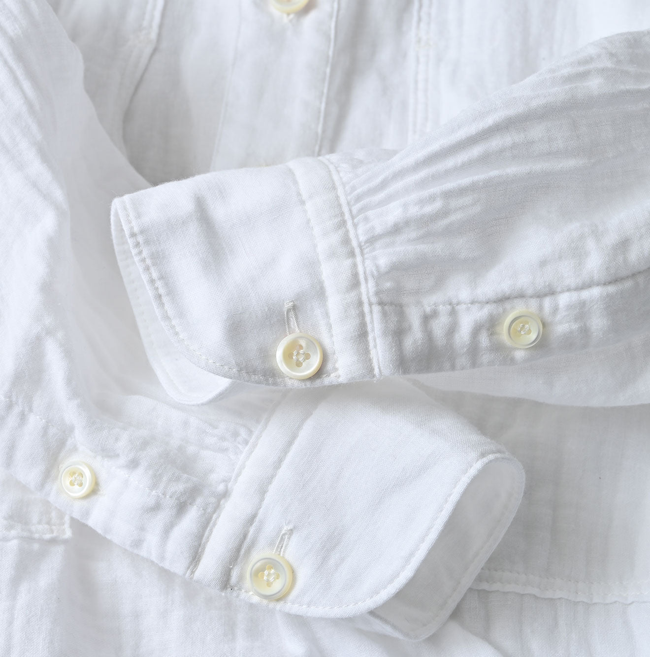 45R Gauze Doublecloth Boyfriend Blouse