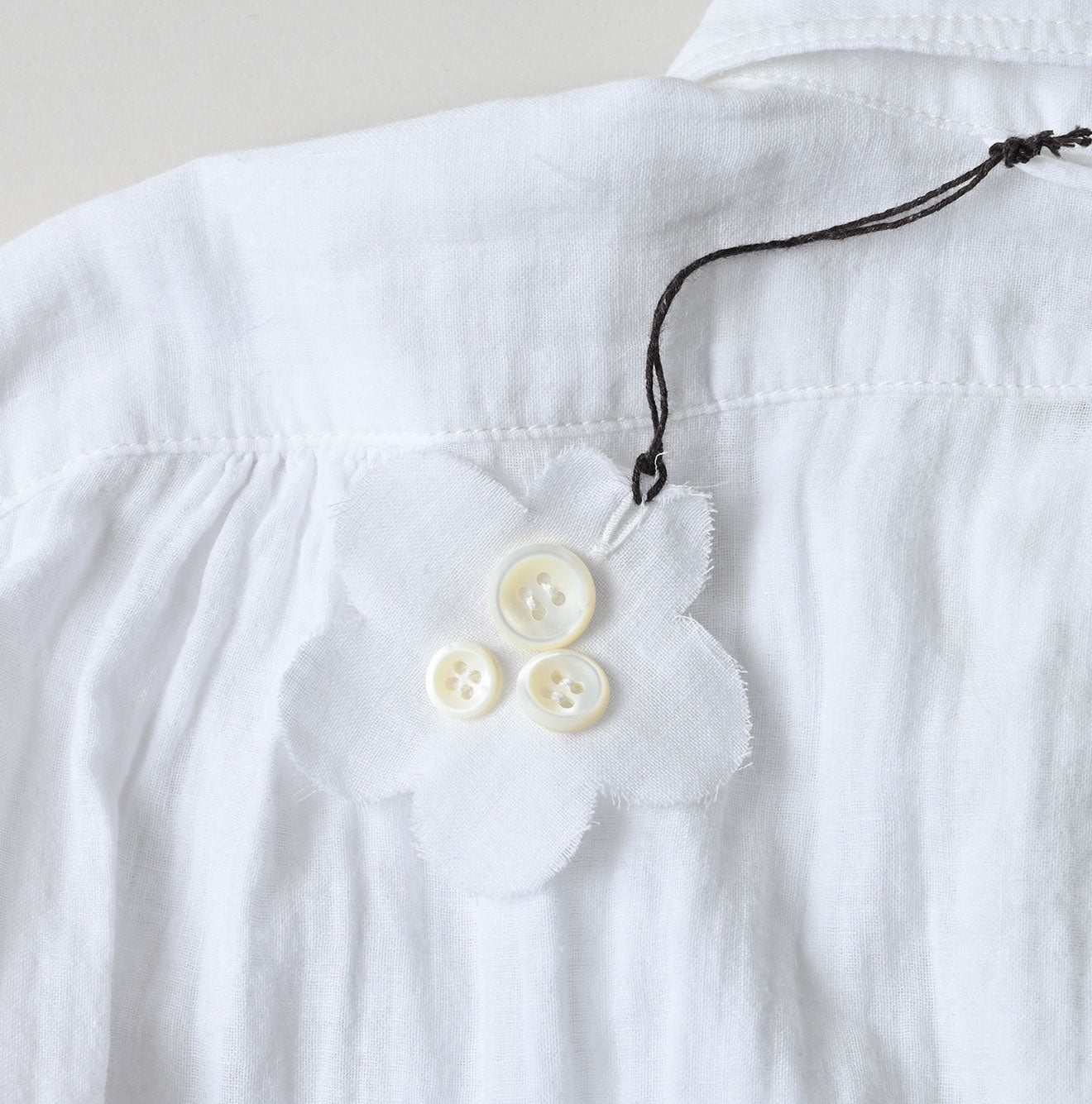 45R Gauze Doublecloth Boyfriend Blouse