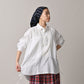 45R Gauze Doublecloth Boyfriend Blouse