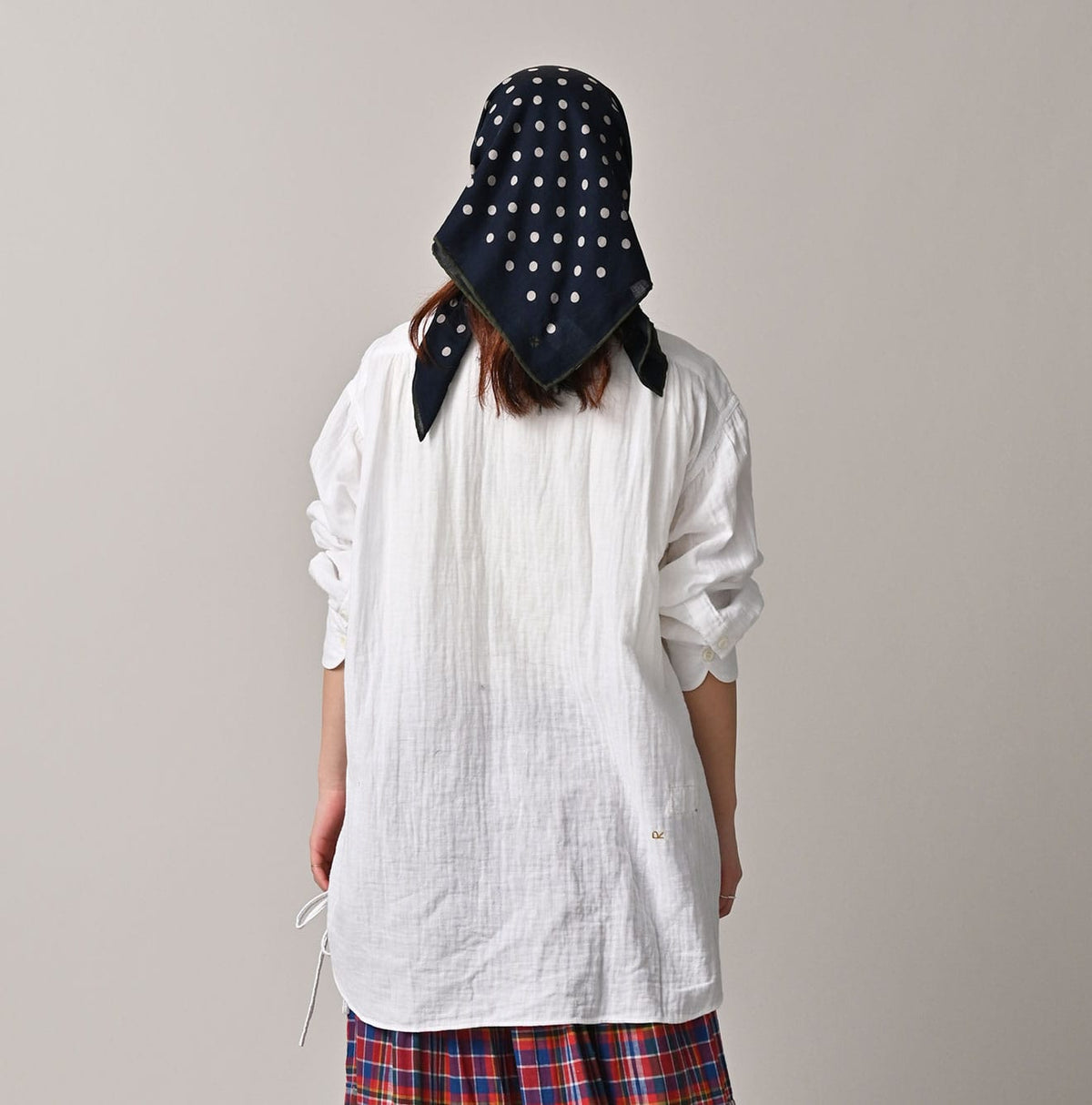 45R Gauze Doublecloth Boyfriend Blouse