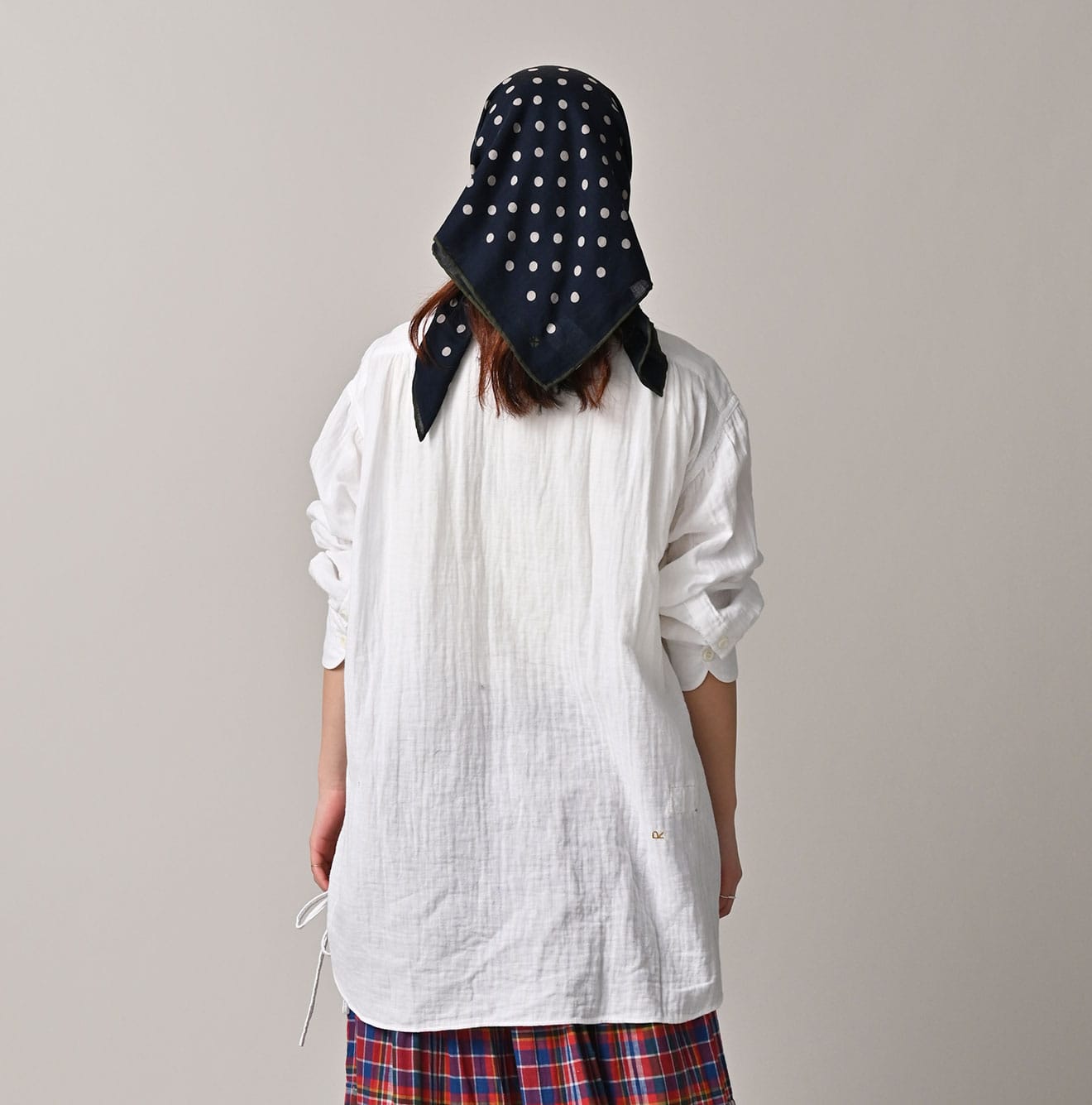 45R Gauze Doublecloth Boyfriend Blouse