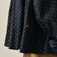 45R Indigo Dot Smocking Blouse