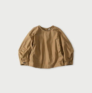 Back Sateen Puff Sleeve Blouse