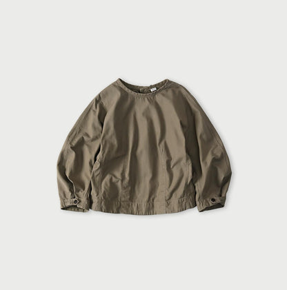 45R Back Sateen Puff Sleeve Blouse