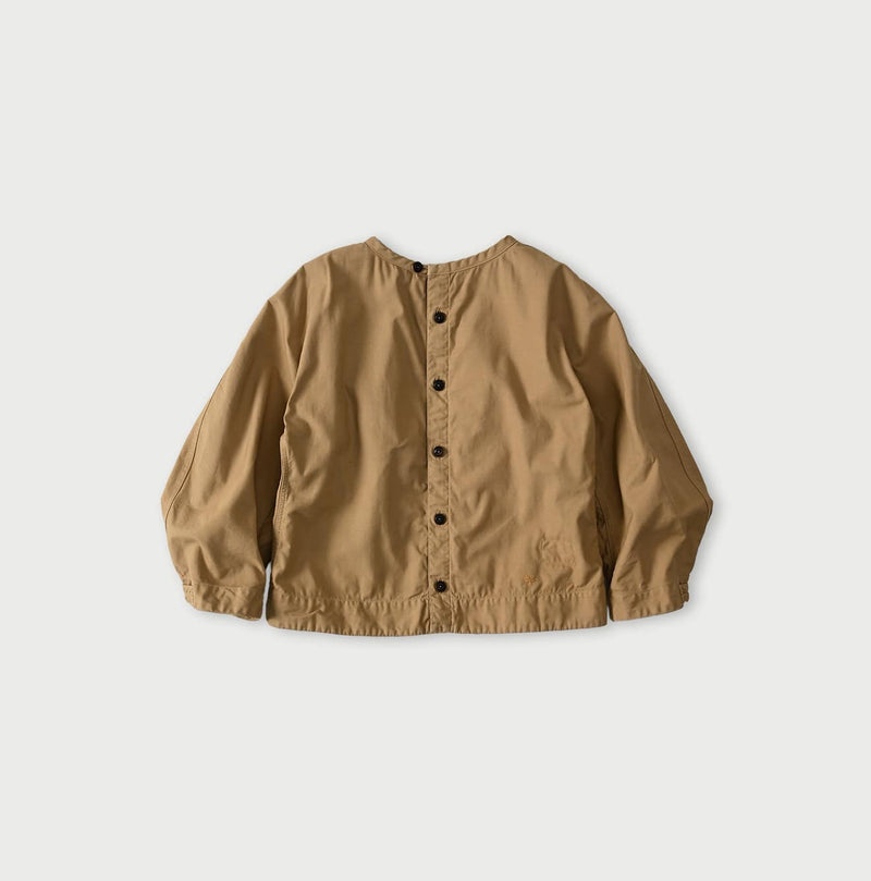 45R Back Sateen Puff Sleeve Blouse