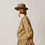 45R Back Sateen Puff Sleeve Blouse