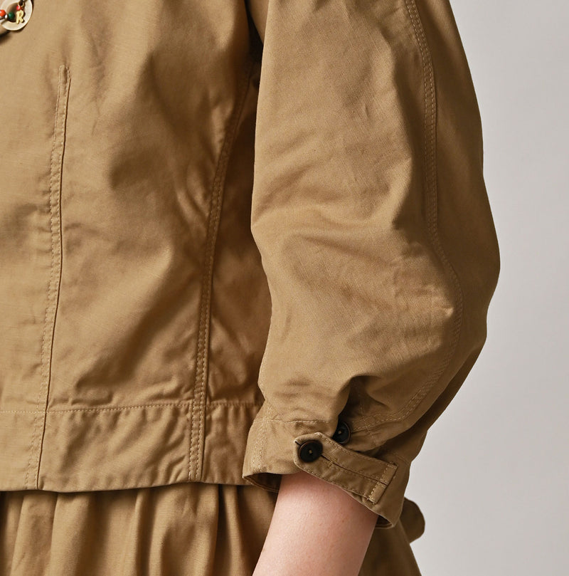 45R Back Sateen Puff Sleeve Blouse - Image 9