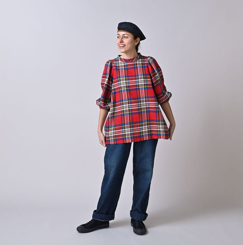 45R Doublecloth Puff Sleeve Blouse - Image 4