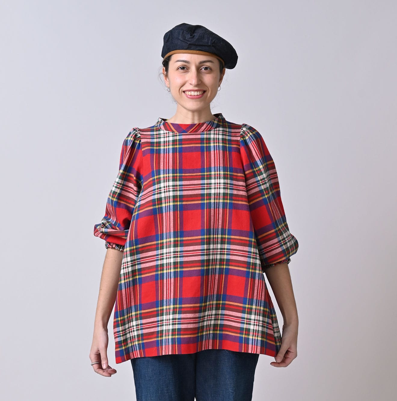 45R Doublecloth Puff Sleeve Blouse - Image 5