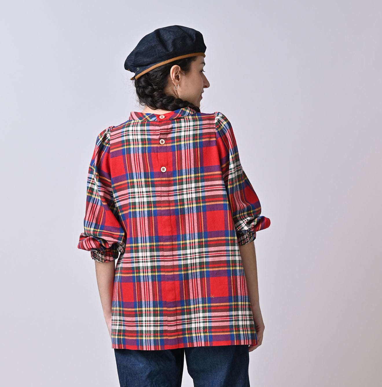 45R Doublecloth Puff Sleeve Blouse - Image 7