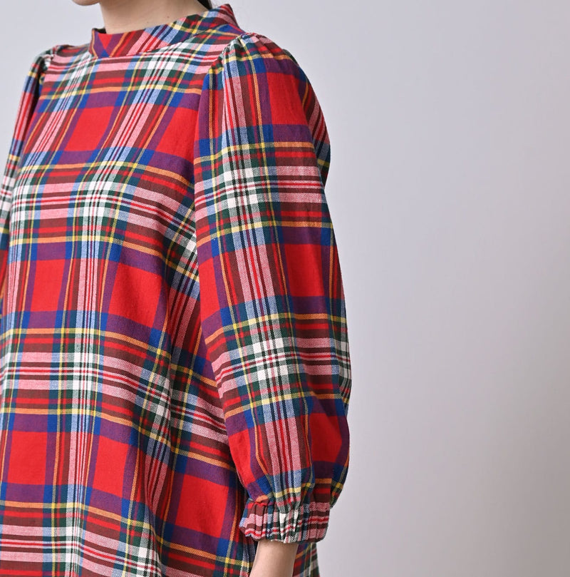 45R Doublecloth Puff Sleeve Blouse