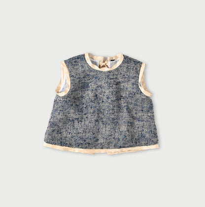 45R Ai Indigo Linen Silk Tweed Camisole