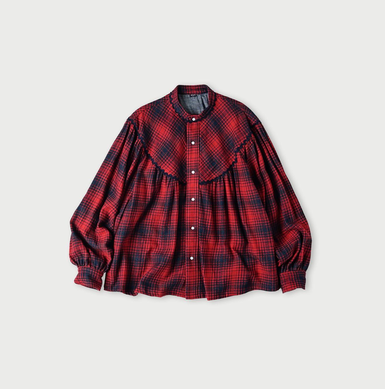 Indigo Zimbabwe Flannel Tambourine Blouse (Size 2) - 45R by 45rpm studio - Image 1