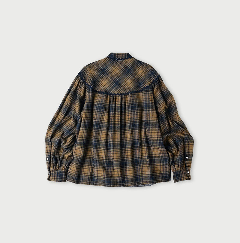 Indigo Zimbabwe Flannel Tambourine Blouse (Size 2) - 45R by 45rpm studio - Image 2