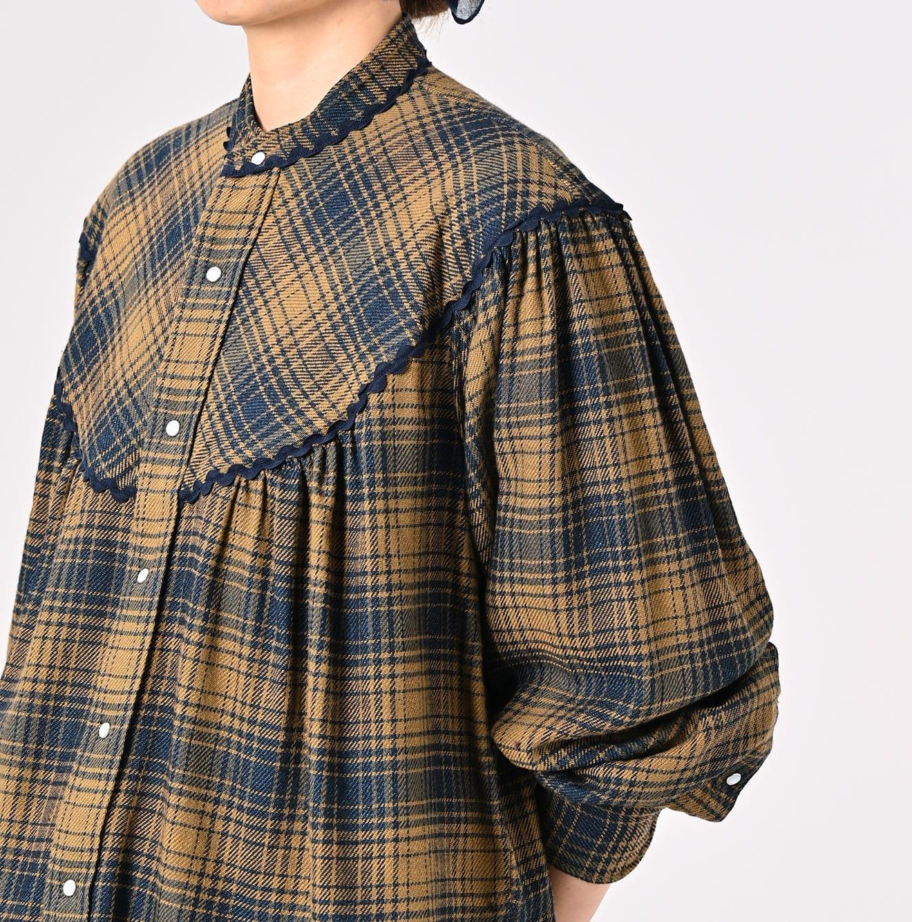 Indigo Zimbabwe Flannel Tambourine Blouse (Size 2) - 45R by 45rpm studio - Image 5