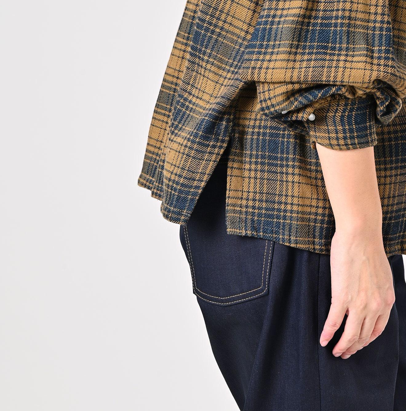 Indigo Zimbabwe Flannel Tambourine Blouse (Size 2) - 45R by 45rpm studio - Image 6