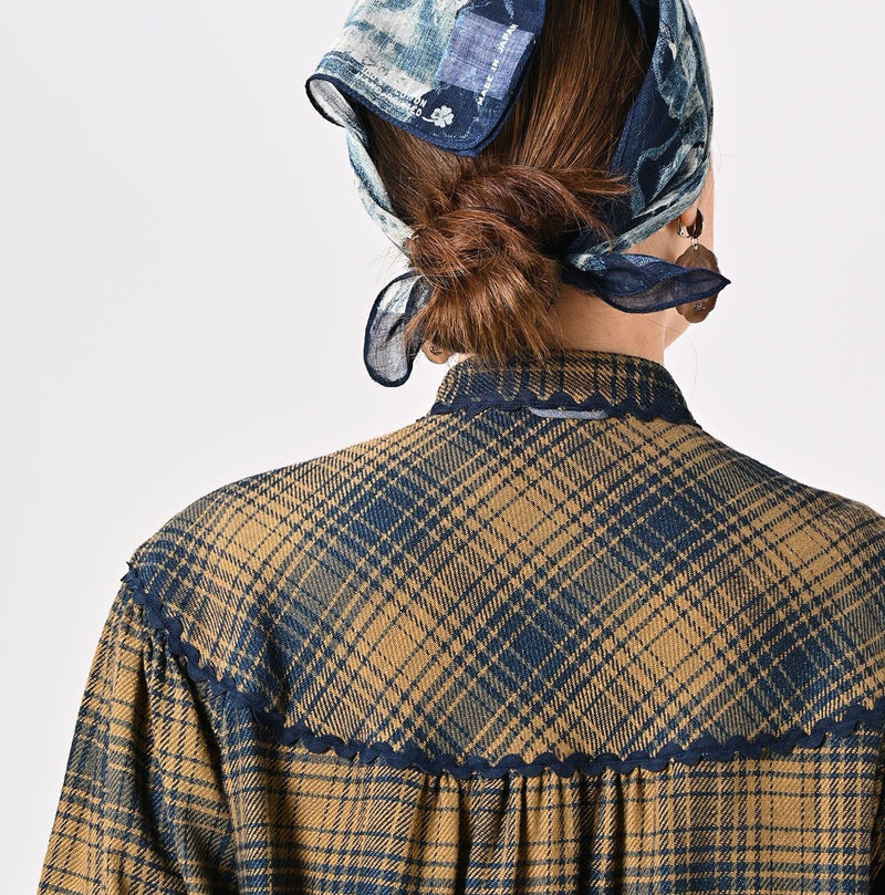 Indigo Zimbabwe Flannel Tambourine Blouse (Size 2) - 45R by 45rpm studio - Image 7