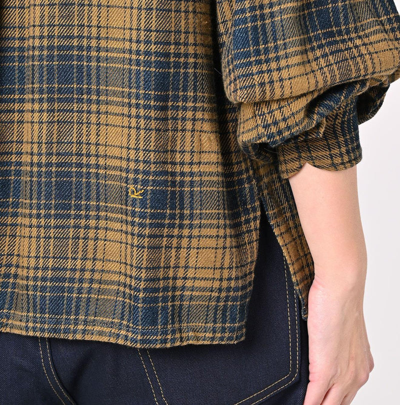 Indigo Zimbabwe Flannel Tambourine Blouse (Size 2) - 45R by 45rpm studio - Image 8